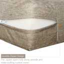Patio Seat Cushion Covers,Washable Slip Covers Replacement,Waterproof Outdoor Furniture Chair Cushion Pillow Seat Cover for Couch,Garden,Sofa,Flax,24"24"4"(4 Covers Only)