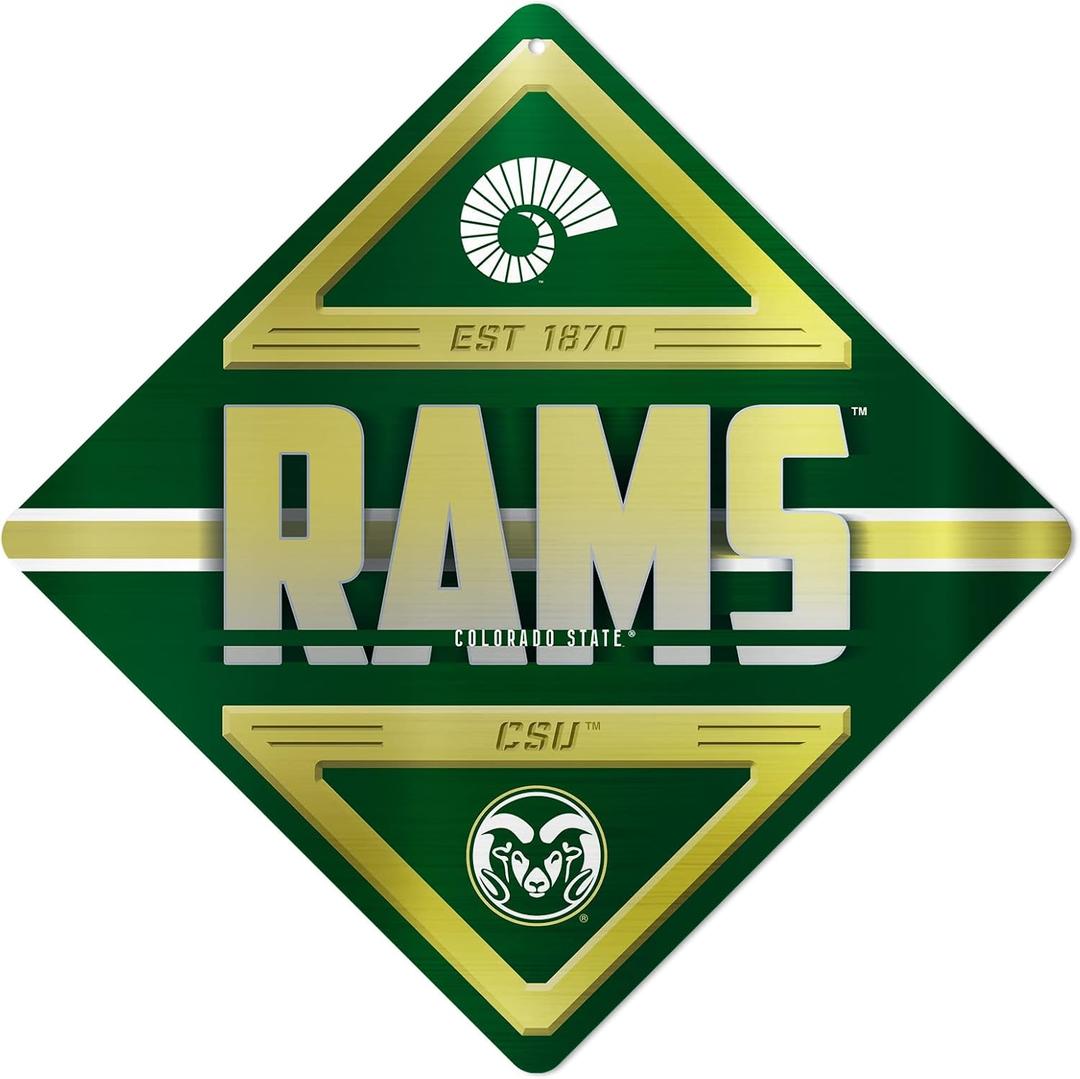 Rico Industries NCAA Standard Metal Sign 16.5" x 16.5" Home Dcor - Bedroom - Office - Man Cave