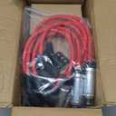 8 Pack Square Ignition Coil D581 UF-271 & Iridium Spark Plug Wire M8-48322R Compatible with Silverado 1500 2500 3500 4.8L 5.3L 6.0L 8.1L 1999-2007 12556893 12558693 12570553 3859078 38590782