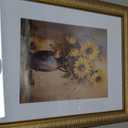 11x14 Picture Frame for 8x10 Photo with White Mat, HD Real Glass 11x14 Vintage Photo Frame, 11 by 14 Poster Frame with Gold Border Horizontal & Vertical Display for Tabletop or Wall Decor (1 Pack)