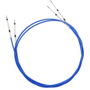 2Pcs Marine 33C Throttle Shift Remote Control Box Cable Replacement for Yamaha Outboard Engine Boat Motor Steering System Blue (8FT)
