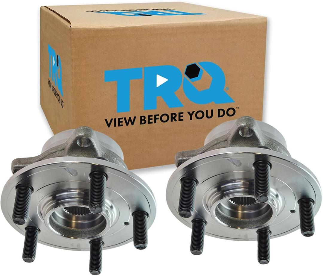 TRQ Front Left and Right Wheel Bearing and Hub Assembly Set 2 Piece Compatible with 2011-2017 Honda Odyssey