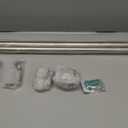 Ivilon Drapery Treatment Window Curtain Rod - Square Design 1 1/8 Rod. 72 to 144 Inch. Satin Nickel