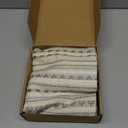 FUTEI Grey White Decorative Throw Pillow Covers 20x20 Inch Set of 2,Soft Cozy Chenille Jacquard Textured Cushion Case,Boho Home Decor for Couch Bed Living Room