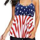 Century Star 2025 Tankini Swimsuits for Women Two Piece Bathing Suits Tankini Top with Boyshorts Tummy Control Swimwear, Medium