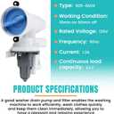 WH11X29539 Washer Drain Pump Filter Compatible for G-E Front Load Washing Machine Pump PD00094541 WH11X39237 AP8054992 PS16217203 EAP16217203 B25-3A04 PD00065822 Replacement by MIFLUS