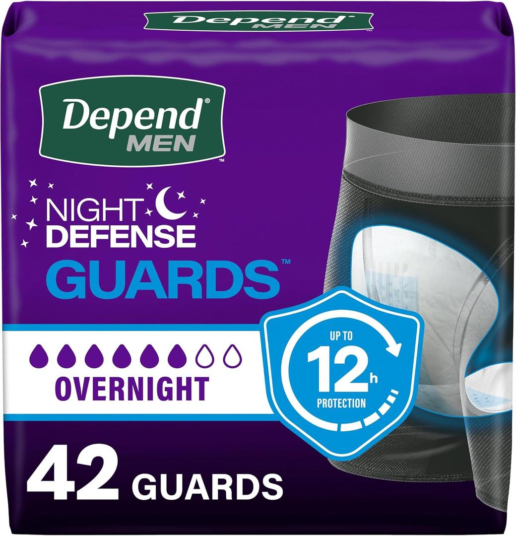 Depend Men Night Defense Guards, 42 ct
