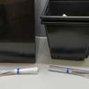 GarveeLife 30 in Tall Planters Set of 2, OutdoorIndoor Black Planter Pots, High Front Porch Planter Pots With Drainage HolesWater Level Monitor Movable Wheels Inner Bucket, Automatic Watering,Black