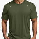 MAGCOMSEN Men's Dry Fit Shirts Mesh Short Sleeve Athletic Lightweight Workout Performance Hiking Shirt Size XL