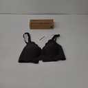 Easybunny Scalloped Nursing Bras for Breastfeeding Seamless Wireless Maternity Bras for Pregnancy Soft Sleep Support Bra, Black, M