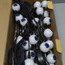 6 Pack Solar Eyeball Lights for Halloween Decorations Outdoor, 36 LED Green Eyeball Solar Halloween Lights, Waterproof Swaying Firefly Lights with 2 Modes for Pathway Patio Yard Lawn Garden Decor