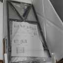 Large 3 Tier Record Player Stand Turntable Stand with Vinyl Storage Holds up to 300+ Albums Mid-Century Record Player Cabinet Table for Vinyl Records with 4 Dividers for Living Room (Brown)