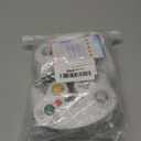 ONE250 2 Pack Classic Shock Joypad Wired Controller, Compatible with Wii NGC Gamecube Game Cube (White & White)