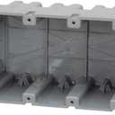 Southwire MSB4G Four Gang Device Box with Depth Adjustable; Heavy Duty 42lb ; Gray