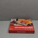 Air Fryer Basket for Oven, Air Fryer Basket and Stainless Steel Baking Tray Pant Oven Air Fryer Pan Rack for Cooking Baking Dishwasher and Broiling (13.1" * 8.8" & 12.8" * 9.6")