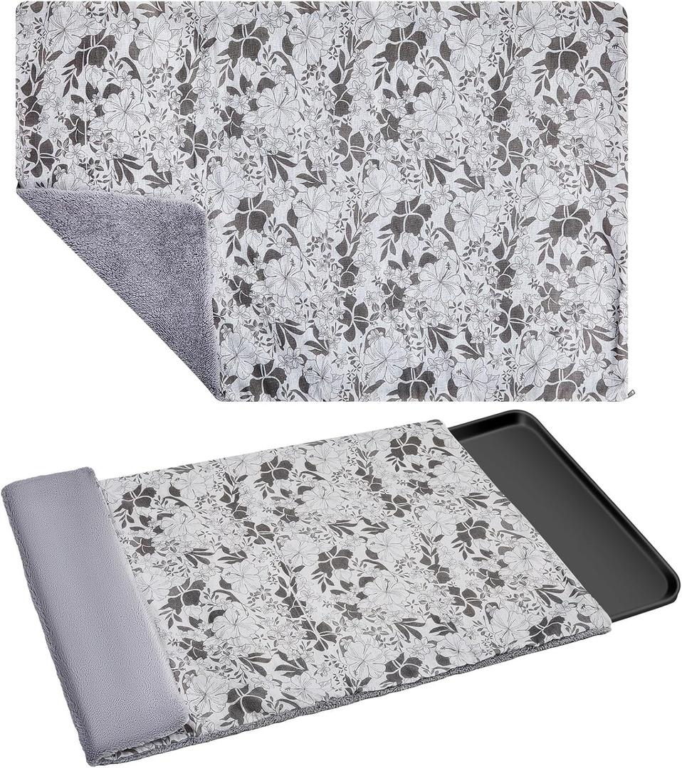 VitalCozy Dog Crate Pan Cover Washable Dog Bed Liner for Pets Crate Tray, Pan Cover Only, Fit for 48 x 30 Inch (Hemp Flower)