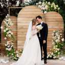 Wooden Arch Backdrop Cover Set of 3 Spandex 6ft 6.6ft 7.2ft, Wrinkle Free Fitted Farmhouse Style Arch Background Cover, Fall Vintage Wood Texture Wall Chaira Arch Covers