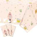 Tiamon 3 Pcs Silly Goose Birthday Decorations Tablecloths One Silly Goose Table Cloth Disposable Plastic Farm Table Cover for Girl Baby Shower Party Garden Countryside Chicken Birthday Decor Supplies