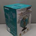 8'' World Globe with Gold Stand 720 Rotating, Kids Adults Student Geography Educational, Desk Globe Decorative Office Classroom, Unique Birthday Christmas Gifts (Elegant Turquoise)