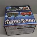 Christmas Train Set for Under The Tree with Lights, Music, Sounds, and Steam  Electric Train with On/Off Button, Smoke, Tracks  Perfect Holiday or Birthday Gift for Boys, Toddlers Ages 3+ Year Olds