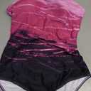 American Trends Athletic One Piece Swimsuits for Women Modest Bathing Suits Criss Cross Back Water Aerobics Swimwear, Medium