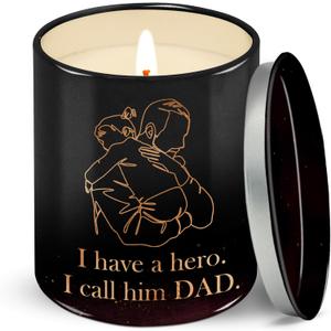 Dad Gifts from Daughter for Fathers Day - Long Lasting Vanilla Sandalwood Scented Candle 10 oz - Birthday Gift for Dad from Daughter, Fathers Day Gift Ideas for Stepdad Papa Husband Men