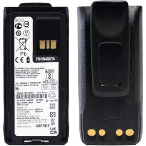 PMNN4808A PMNN4809A 7.2V 3000mAh Li-ion Replacement for Motorola R7 R7A PMNN4807 PMNN4807A PMNN4809 PMNN4810 PMNN4810A with Belt Clip