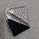 Rabenda 12 Pcs Rug Tape, Non Slip Rug Pads Grippers for Hardwood Floors and Tiles, Reusable Carpet Tape for Area Rugs, Double-Sided Adhesive Rug Stickers Keep Corners Flat (Black)