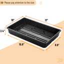 Mr. Pen- Plastic Growing Trays, 5Pack, Black, 17x10, Plant Tray, Seed Tray, Seedling Tray, Propagation Tray, Plant Trays for Seedlings, Planting Trays, Microgreens Growing Trays, Seedling Starter Tray