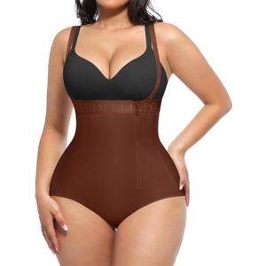 SHAPELLX High Waisted Shapewear for Women Tummy Control Body Shaper Fajas Colombianas Compression Bodysuit Control Panties, L