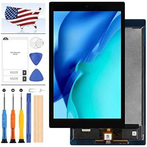 Screen Replacement for Amazon Fire HD 10 HD10 2019 9th Gen M2V3R5 LCD Display Touch Screen Digitizer Assembly Matrrix Full Glass Panel Lens Kits with Free Repair Tools (Black)