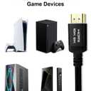 10K 8K 4K Certified HDMI 2.1 Cable, 6 Ft 48Gbps Ultra High Speed HDMI Cable, Support 10K@30Hz 8K@60Hz 4K@120Hz, D-HDR, eARC Dolby Atmos for TV, Projector, Monitor, PS5/4, Xbox, Laptop (Black)