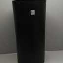 Umbra Vento Kitchen Trash Can with Open Top, Large 16-Gallon (62 L) Capacity, Black/Nickel