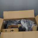 Ergonomic Office Chair, Mesh Desk Chair with Headrest, Lumbar Support, Thick Seat Cushion, Flip-up Arms, High Back Computer Task Chairs for Home Office, Black/Silver