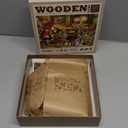 WOODEN.CITY Wooden Christmas Puzzle 500 Pieces with Unique Pieces & Unusual Shapes - Santa Workshop - Winter Scene Puzzles Christmas Vacation Puzzle 15.5 x 10,5 inches