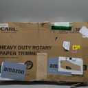 CARL Heavy Duty Rotary Paper Trimmer - 12238, Black/Silver, 18inch