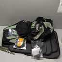 BBTO 43 Pcs Bling Car Accessories Set for Women Front Seats and Rear Bench Polyester Car Seat Protectors Wheel Cover Seat Floor Mats Full Crystal Automotive Interior Decor(Green)