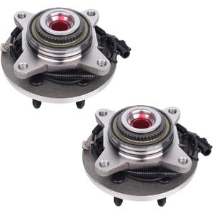 PAROD Pair 515079 Front Wheel Hub Bearing Assembly Compatible with 4WD 4x4 2006-2008 Lincoln Mark LT, 2004-2008 Ford F150 6 Lugs W/ABS