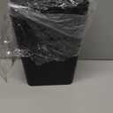 N. NETDOT 3 Pack 10 Liter Small Trash Can with lid, 2.6 Gallon,Garbage Can Slim Trash Bin Waste Basket for Bathroom,Kitchen,Bedroom,Living Room,Office,Laundry - Black