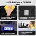 Duxtop LCD Portable Double Induction Cooktop 1800W Digital Electric Countertop Burner Sensor Touch Stove, 9620LS/BT-350DZ