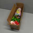 Mulbozy Valentines Day Decorations, Valentine Theme Decor with Glass VaseConversation Hearts Filler & Tulips for The Home or Office Centerpiece Table