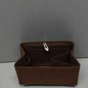 Lckaey Purse Inserts for Speedy 20 Organizer Insert, for monogram bag, HandBag protective insert Tote Bag and hand bag protector, organizer insert 1083Coffee-S (7*3.5*4in)