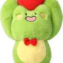 Cute Frog Plush Toy With Red Heart - Stuffed Animal Plushie for Valentine's Day, Birthday, Christmas - Soft Gift for Girlfriend, Kids 9.8"
