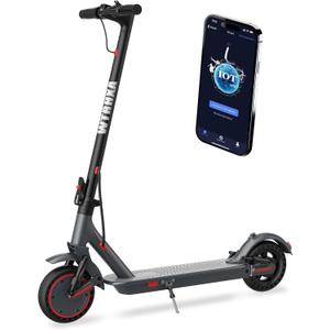 Electric Scooter, 500W Powerful Motor Scooter, 10" Solid Tires, 22-25 Miles Long Range, 22Mph Max Speed, Foldable E-Scooter Adults with Dual Shock Suspensions and APP Control