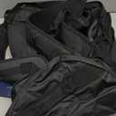 Haimont Duffle Backpack, Travel Duffel Bag with Shoes Compartment, Water-resistant Overnight Daybags for Men Women Daily Trip, Sports Gear, Gym, 45L, Black