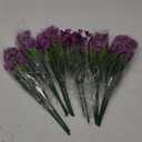 Cabilock 12pcs Artificial Plant Decoration Simulation Faux Violets for Home Wedding Versatile Indoor and Outdoor Use Aesthetic DIY Floral Arrangement (32X12cm)