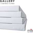 milo Stretched Artist Canvas | 36x48 inches | 2 Pack | 1.5 inch Thick Gallery Profile | 15 oz Primed Large Canvases for Painting, Ready to Paint Art Supplies for Acrylic, Oil
