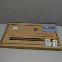 GraduationMall 11x22 Mahogany Diploma Frame with Tassel Holder and Picture for 8.5x11 Certificate 5x7 Photo,Real Glass,Black over Gold Mat