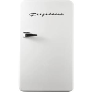 Frigidaire Retro Compact Refrigerator with Chiller, 3.2 cu ft Countertop Fridge, Built-In Bottle Opener, Rounded Corners, Premium, for Office, Bedroom, Dorm Room, Cabin, 18.5D x 20W x 31.5H (White)