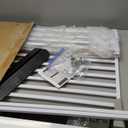 51.18" Extra Tall Cat Gate for Door Way Auto Close, 30"-40" Adjustable Width Pet Gate with 2.75" and 5.5" Extension Kits, No Drilling Pressure Mount Kit, White